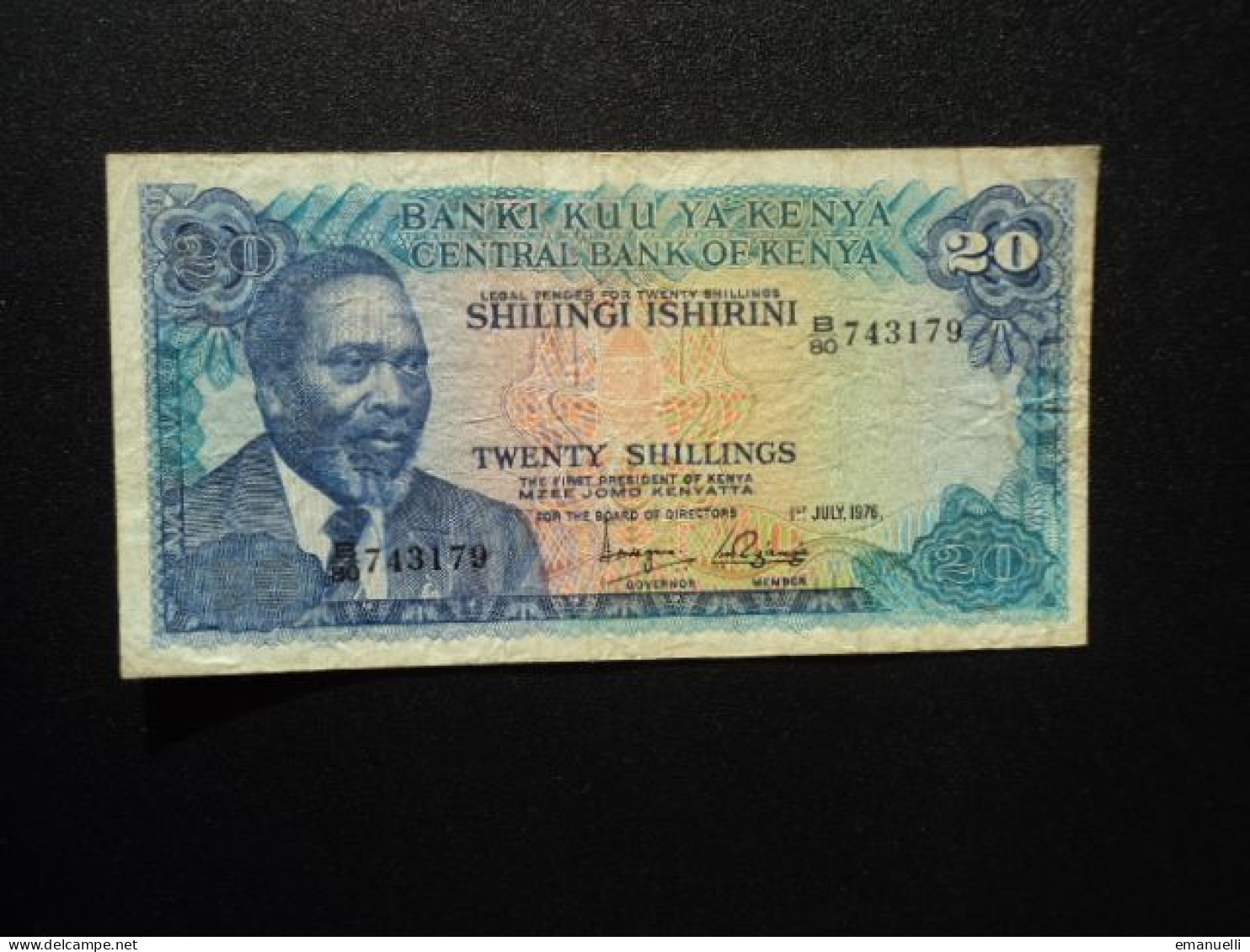 KENYA * : 20 SHILLINGS   1.7.1976    P 13c     TTB ** - Kenya