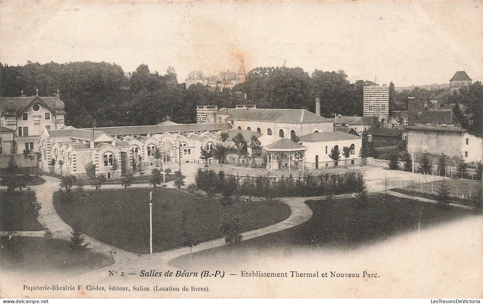 FRANCE - Salies De Béarn - Etablissement Thermal Et Nouveau Parc - Carte Postale Ancienne - Salies De Bearn