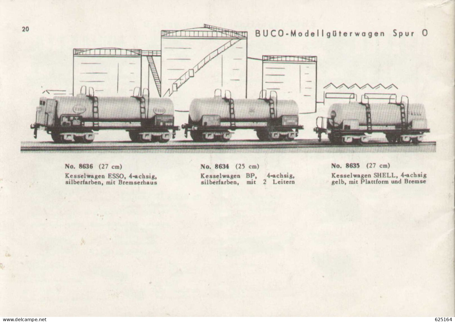 Catalogue BUCO 1959 Modelleisenbahn Spur O 32 Mm. + Preisliste CHF - Allemand