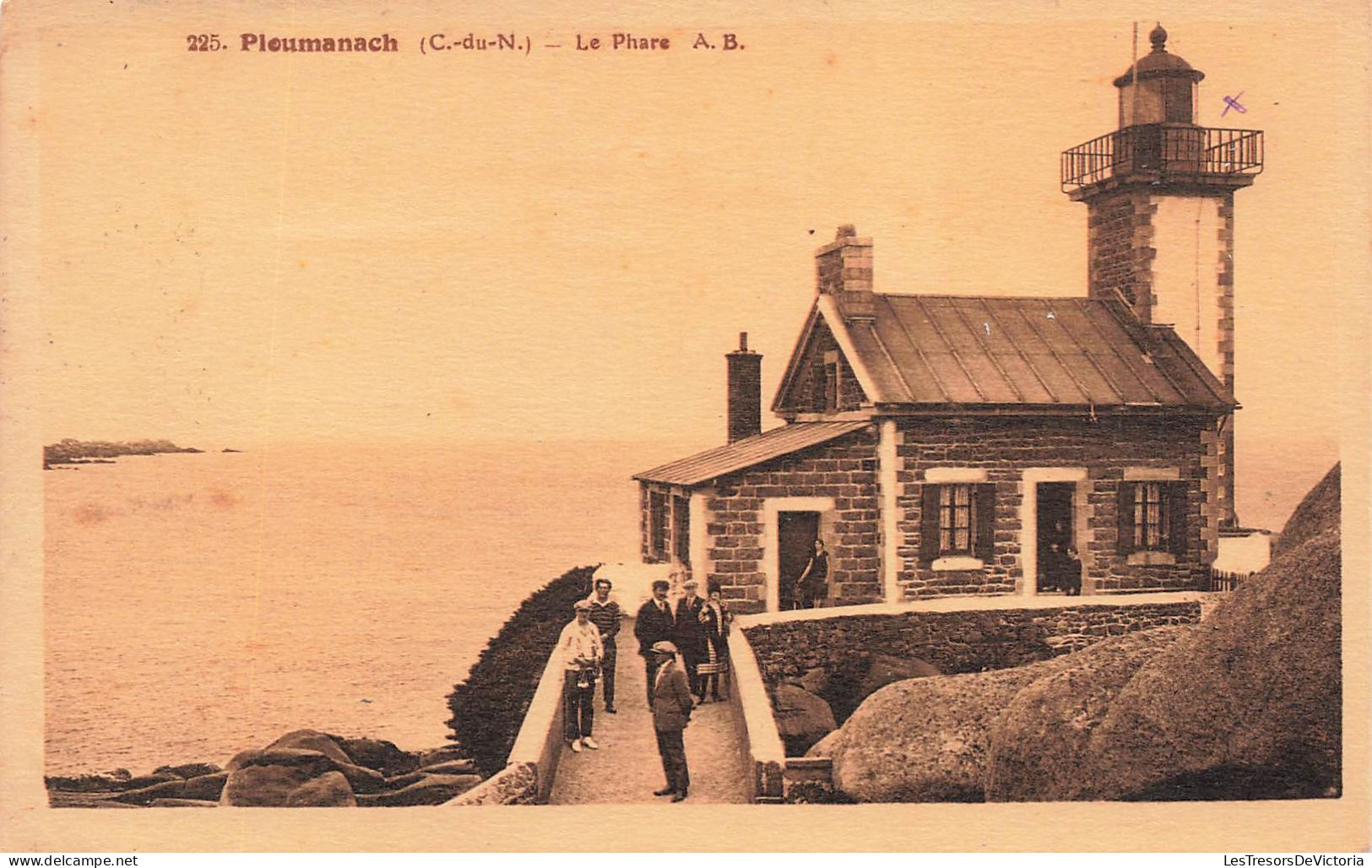 FRANCE - Ploumanach - Vue Générale Du Phare - Carte Postale Ancienne - Ploumanac'h