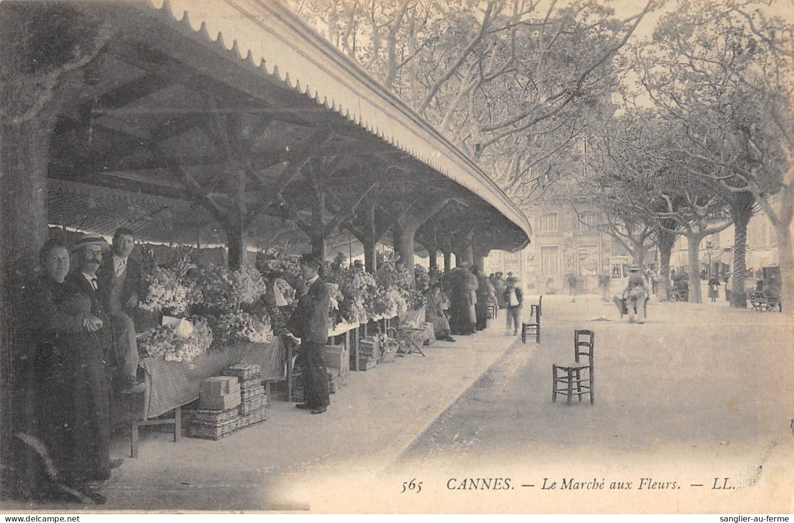 CPA 06 CANNES / LE MARCHE AUX FLEURS - Cannes