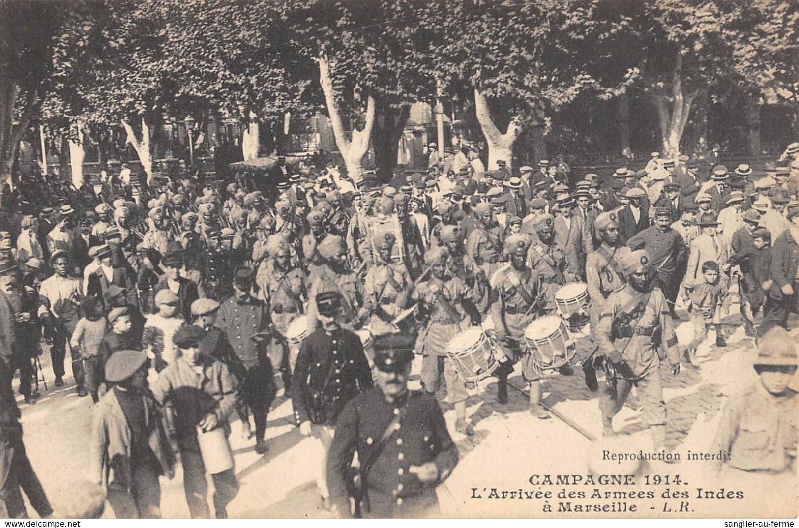 CPA 13 MARSEILLE / L'ARRIVEE DES ARMEES DES INDES A MARSEILLE - Sin Clasificación