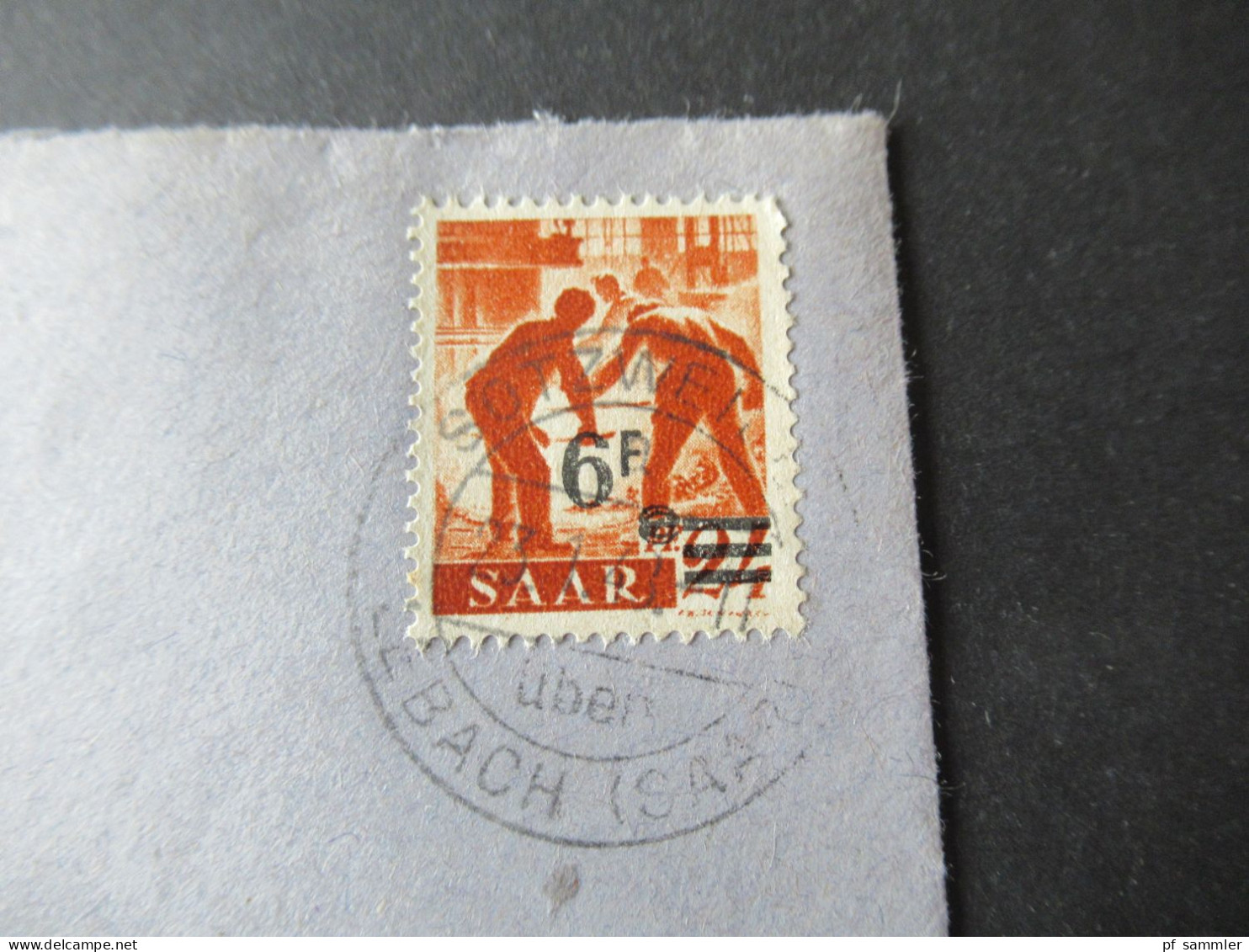 Saarland 1948 Michel Nr.233 EF Stempel Sotzweiler über Lebach (Saar) Nach Referinghausen - Lettres & Documents