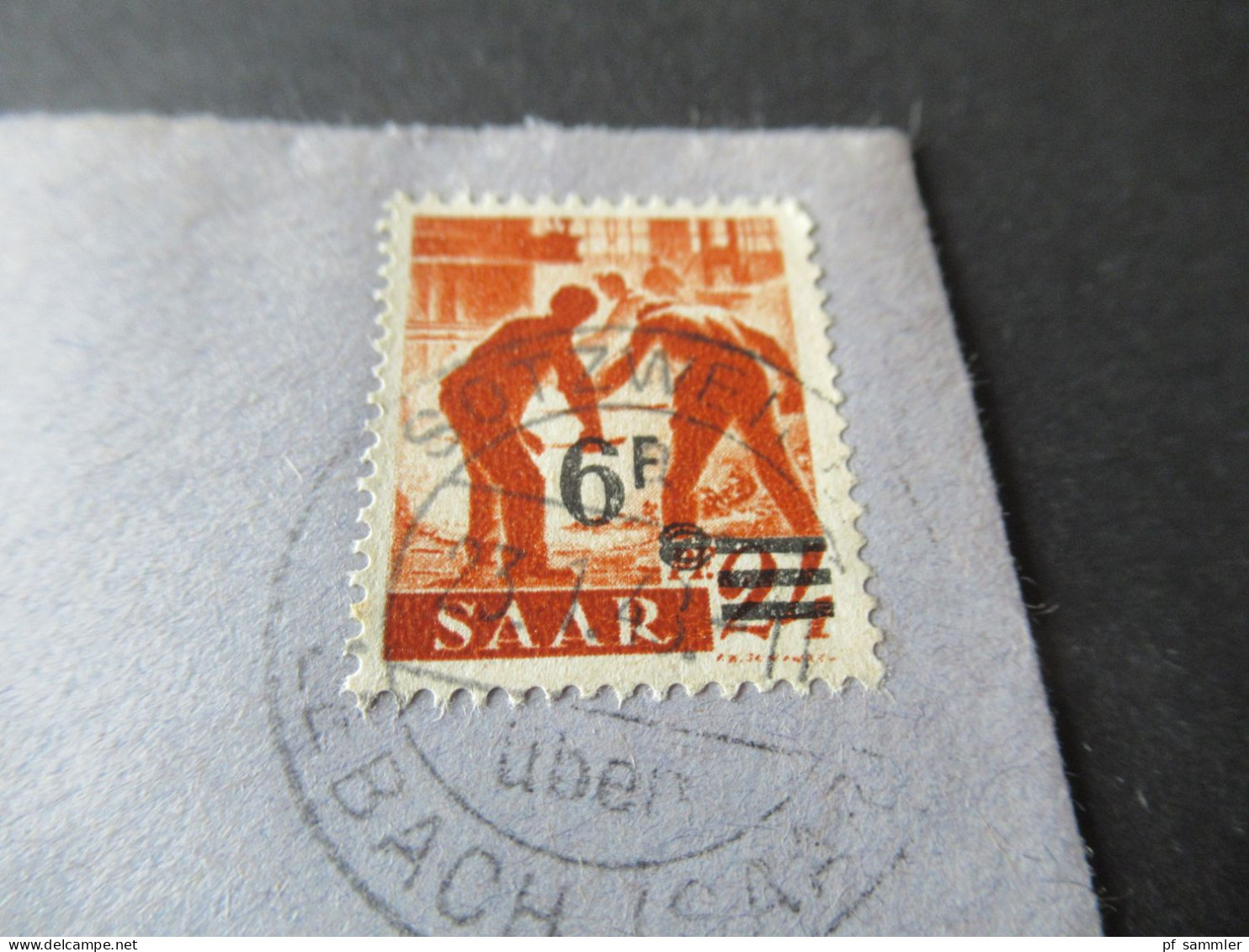 Saarland 1948 Michel Nr.233 EF Stempel Sotzweiler über Lebach (Saar) Nach Referinghausen - Storia Postale