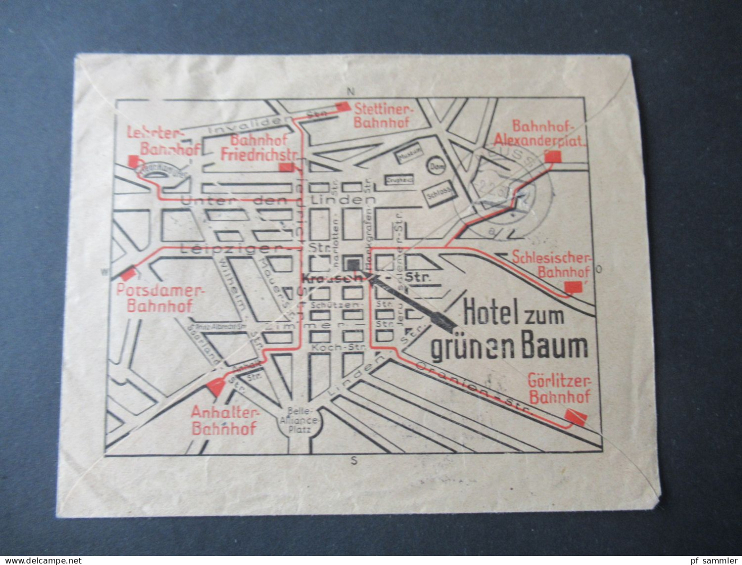 3.Reich 1938 Flugpost Satz Nr.660 / 661 MiF Nr.533 Umschlag Hotel Zum Grünen Baum Besitzer August Lücke, Berlin W8 - Luchtpost & Zeppelin