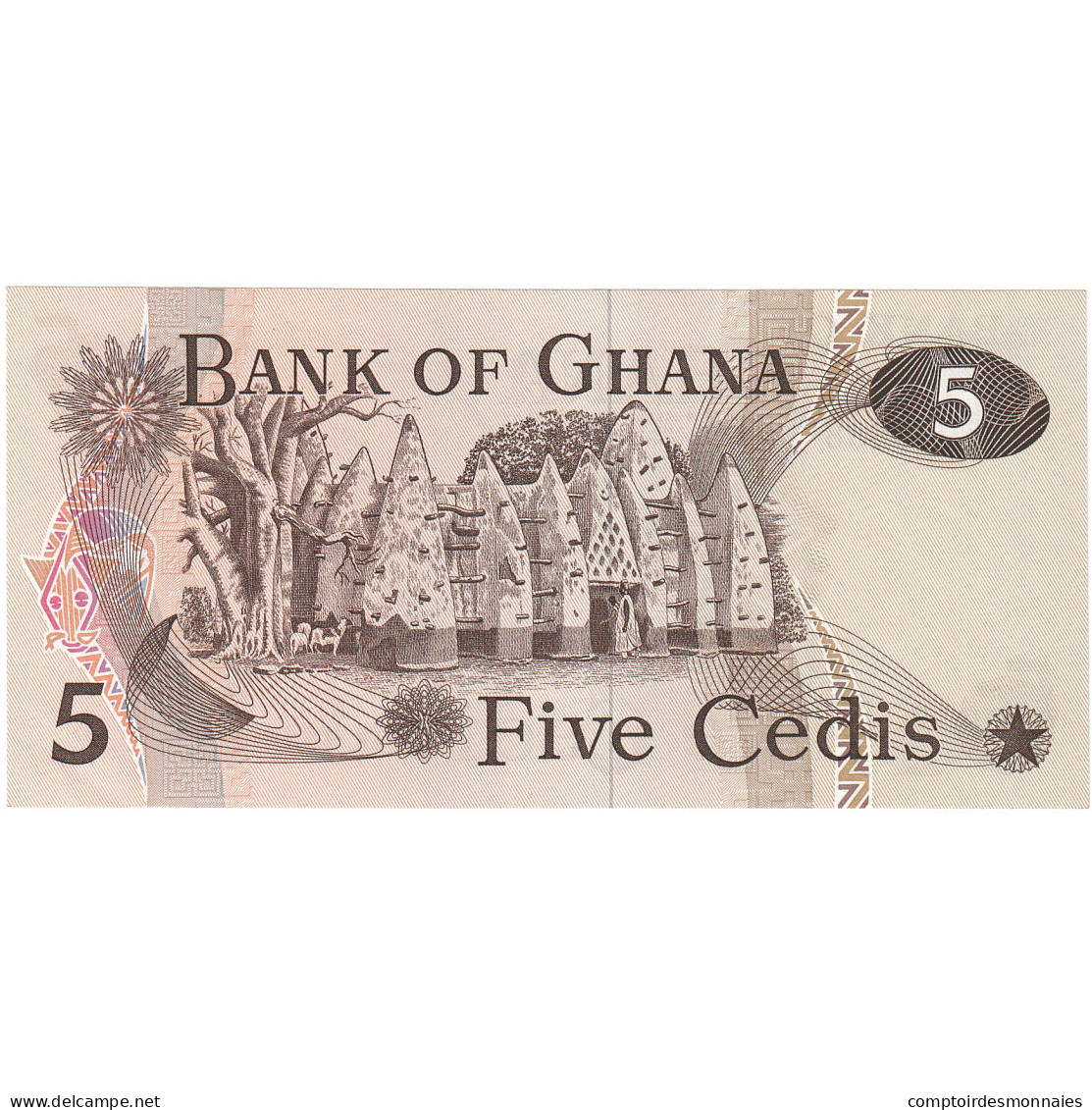 Ghana, 5 Cedis, 1977, 1977-07-04, KM:15b, NEUF - Ghana