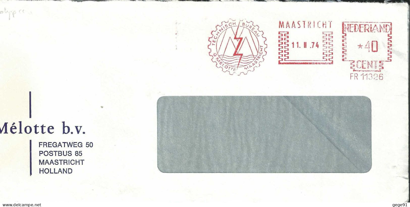 Ema Francotyp - Lettre De Maastricht - Maschinenstempel (EMA)