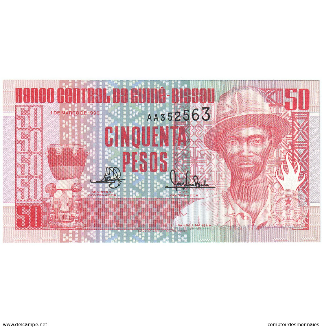 Guinée-Bissau, 50 Pesos, 1990-03-01, KM:10, NEUF - Guinea-Bissau