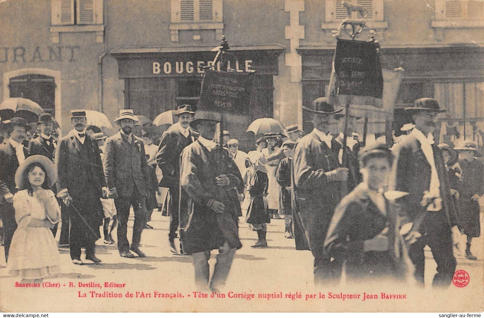 CPA 18 CHER / LA TRADITION DE L'ART FRANCAIS / TETE D'UN CORTEGE NUPTIAL REGLE PAR LE SCULPTEUR JEAN BAFFIER - Autres & Non Classés