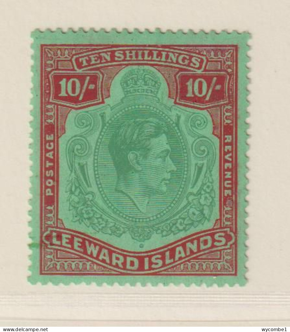 LEEWARD ISLANDS  - 1938+ George VI 10s Hinged Mint (b) - Leeward  Islands