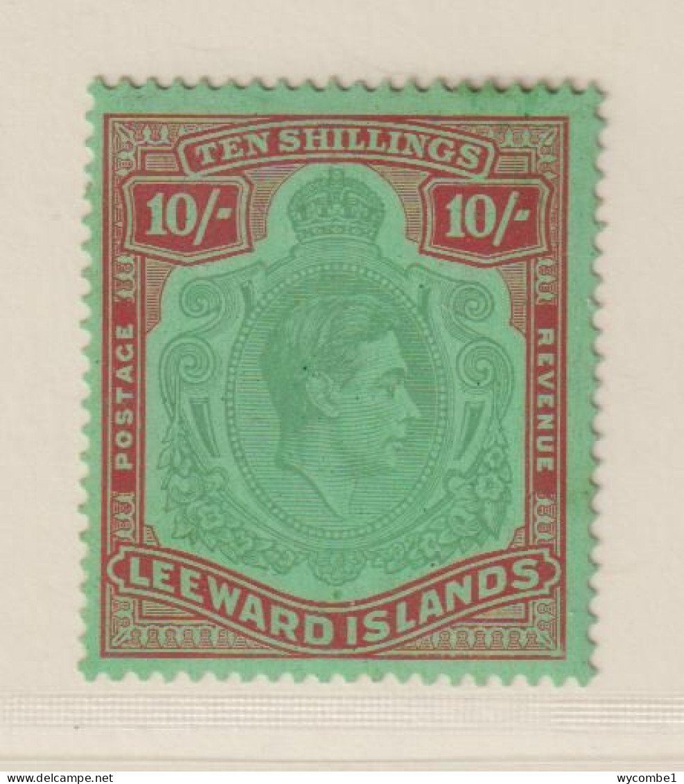 LEEWARD ISLANDS  - 1938+ George VI 10s Hinged Mint (a) - Leeward  Islands