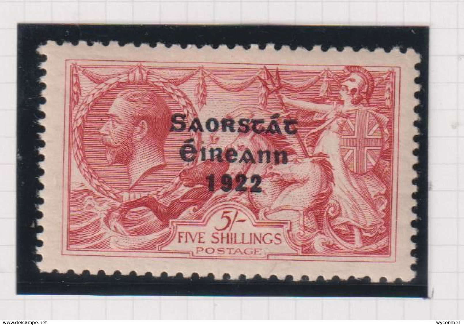 IRELAND  - 1925-28 Ovpt George V 5s Hinged Mint - Neufs