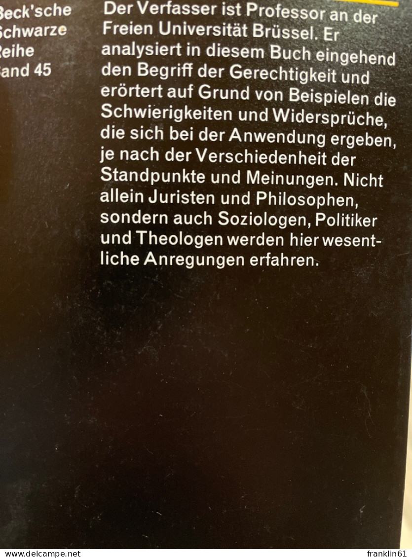 Über Die Gerechtigkeit. - Philosophy