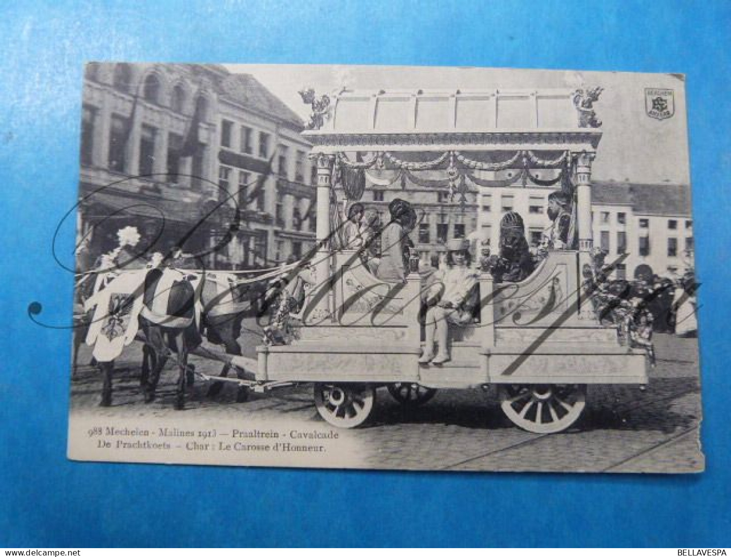 Mechelen Stoet Praalwagen  evenement /lot x 8 cpa attelage Folklore char 1913