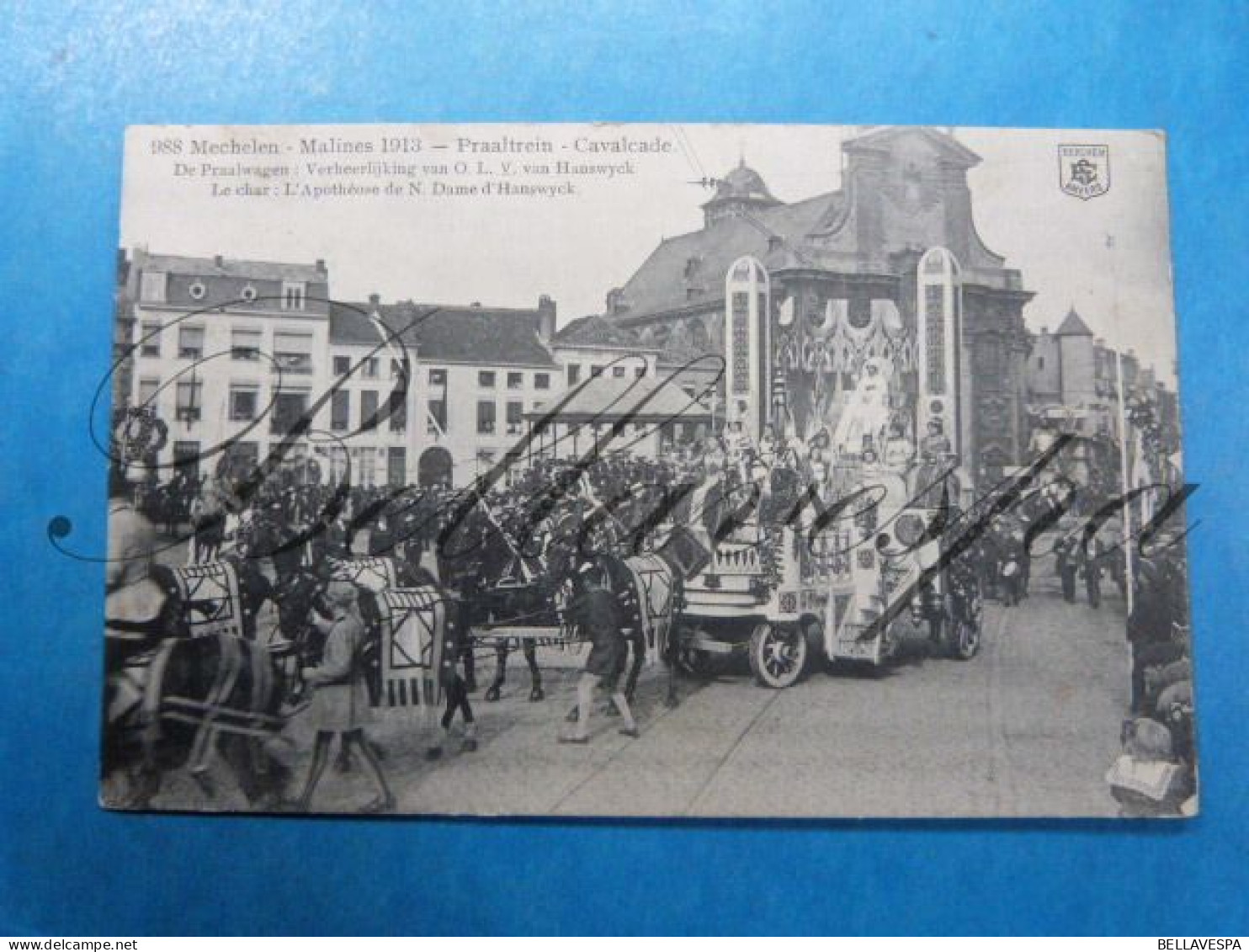 Mechelen Stoet Praalwagen  evenement /lot x 8 cpa attelage Folklore char 1913