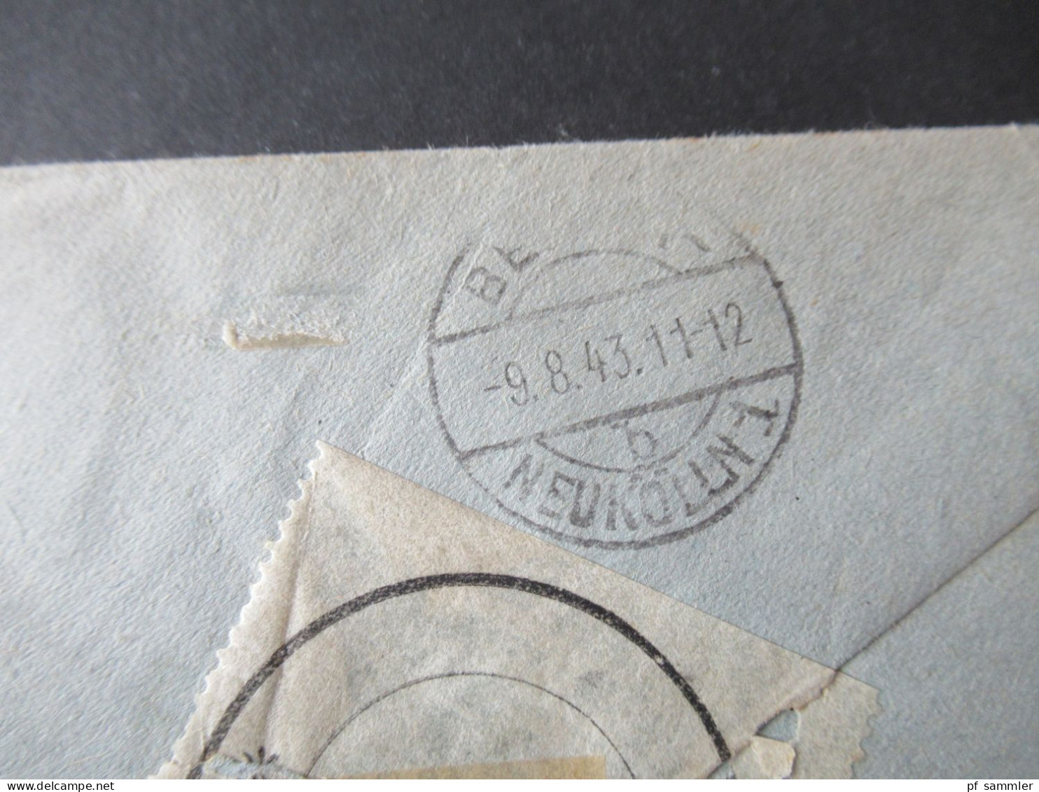 3.Reich 1943 Sonderstempel Krieglach Peter Rosegger Satzbrief / Einschreiben Mürzzuschlag - Berlin / Verschlusszettel