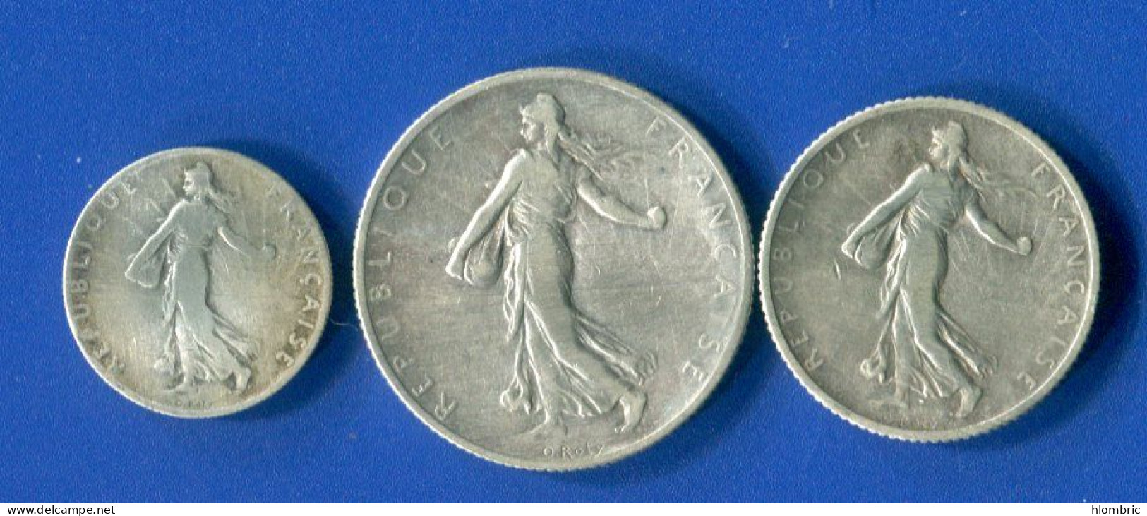 3  Pieces  Arg  1905  2 Fr + 1 Fr + 50 Cents - Autres & Non Classés