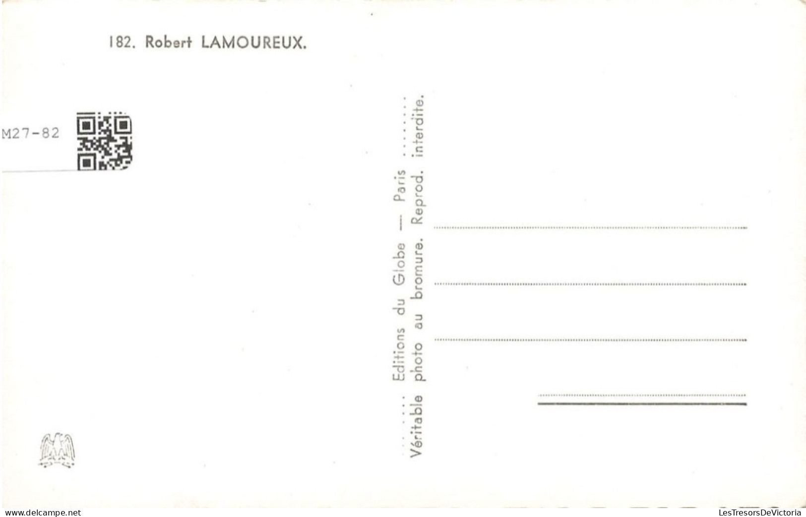 CELEBRITE - Acteur - Robert LAMOUREUX - Carte Postale - Sonstige & Ohne Zuordnung