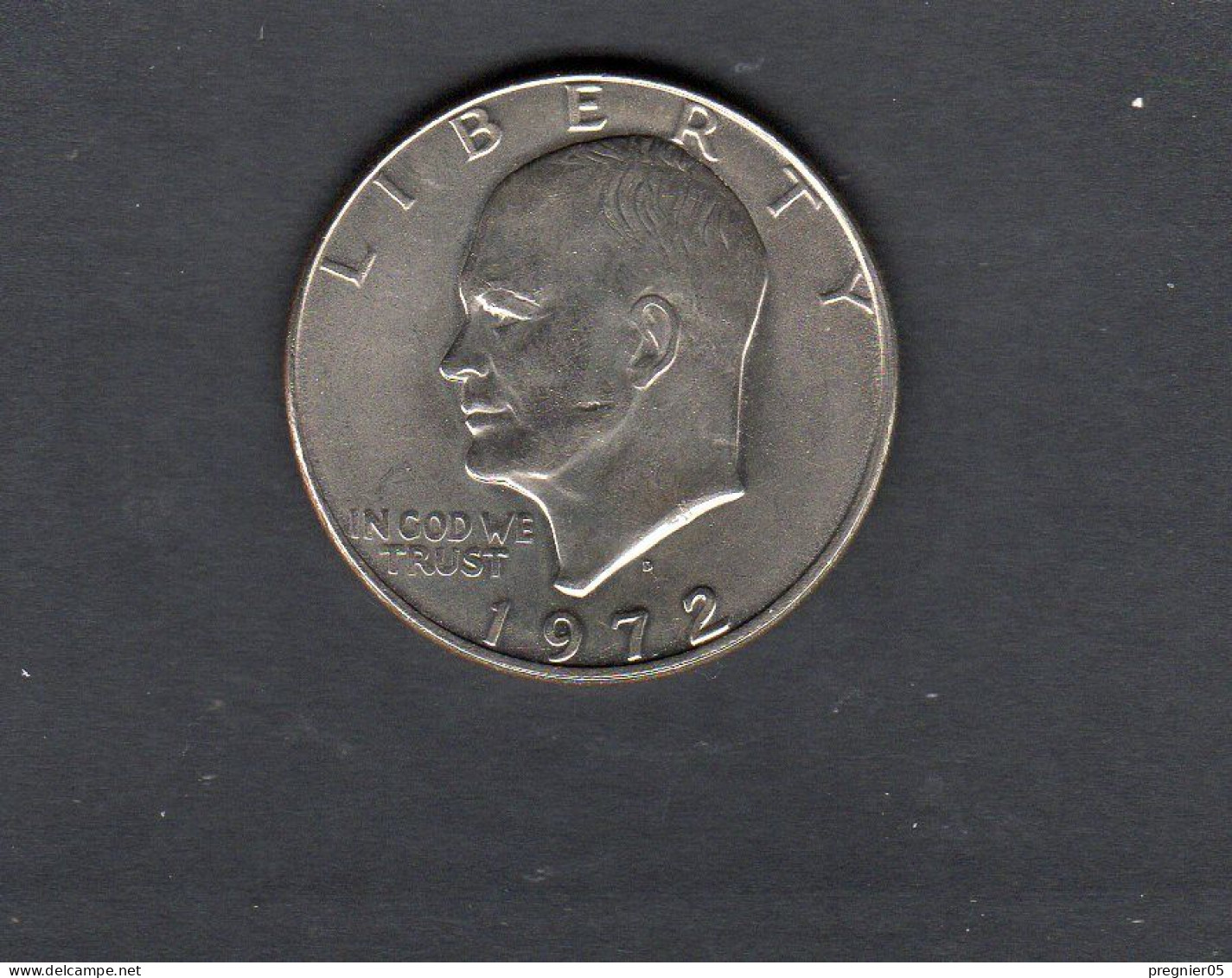 USA - Pièce 1 Dollar Eisenhower 1972D  SPL/AU KM.203 - 1971-1978: Eisenhower