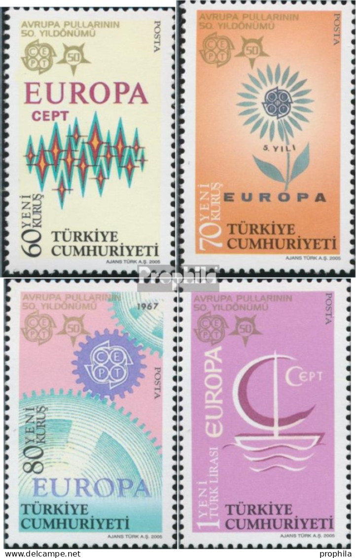 Türkei 3487-3490 (kompl.Ausg.) Postfrisch 2005 50 Jahre Europamarken - Nuovi