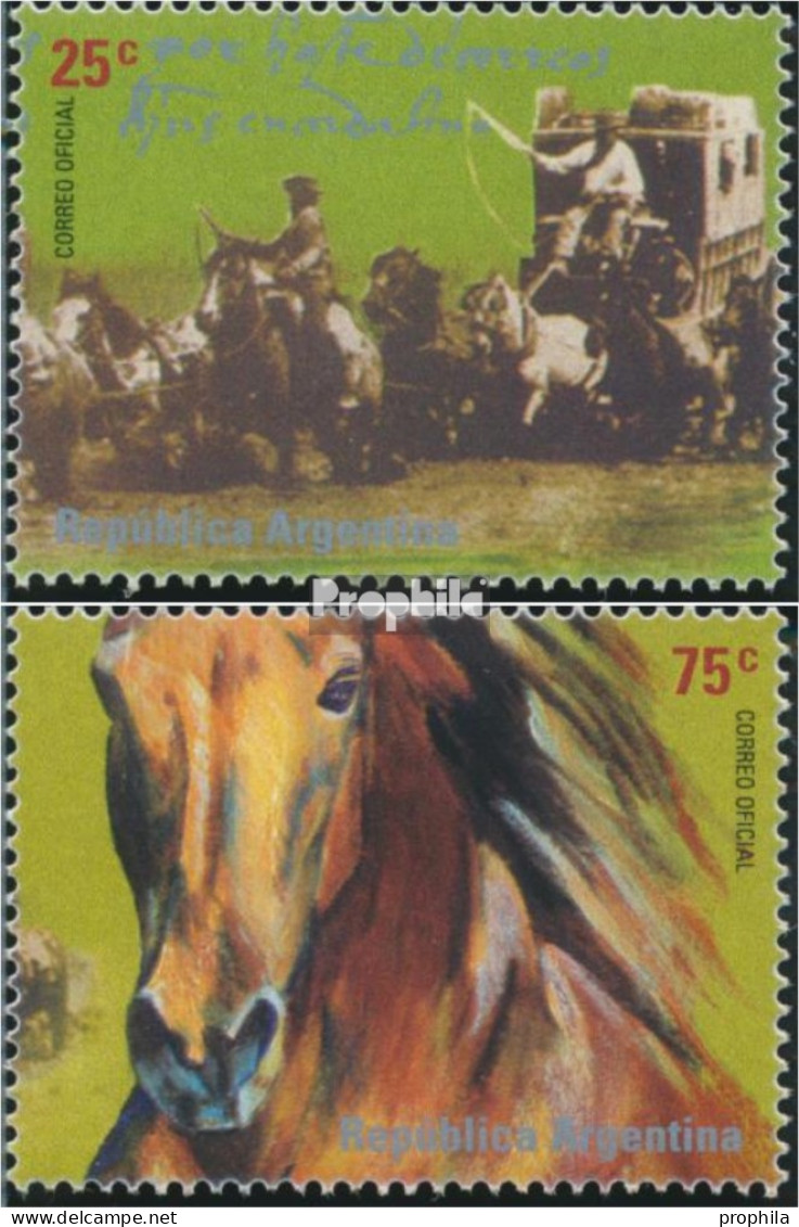 Argentinien 2605-2606 (kompl.Ausg.) Postfrisch 2000 Postkutsche, Pferd - Unused Stamps