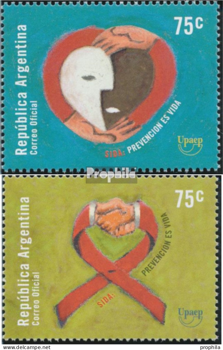 Argentinien 2578-2579 (kompl.Ausg.) Postfrisch 2000 AIDS - Ungebraucht