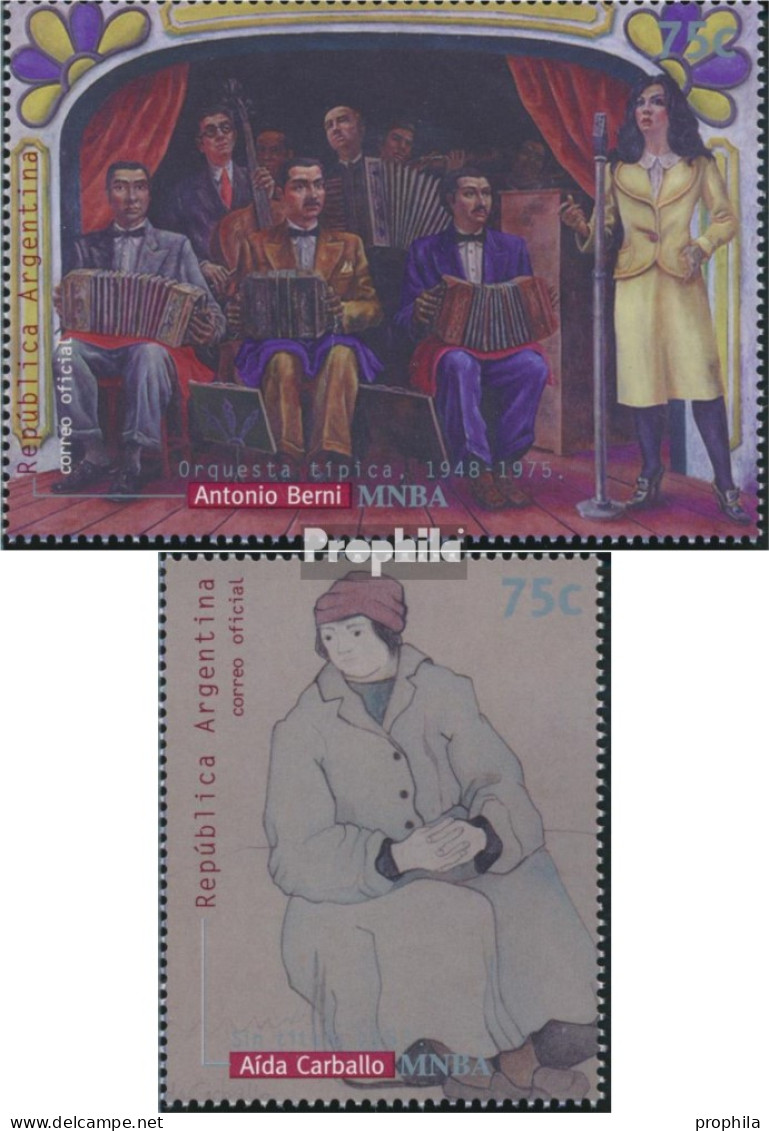 Argentinien 2480-2481 (kompl.Ausg.) Postfrisch 1999 Gemälde Aus Nationalmuseum - Unused Stamps