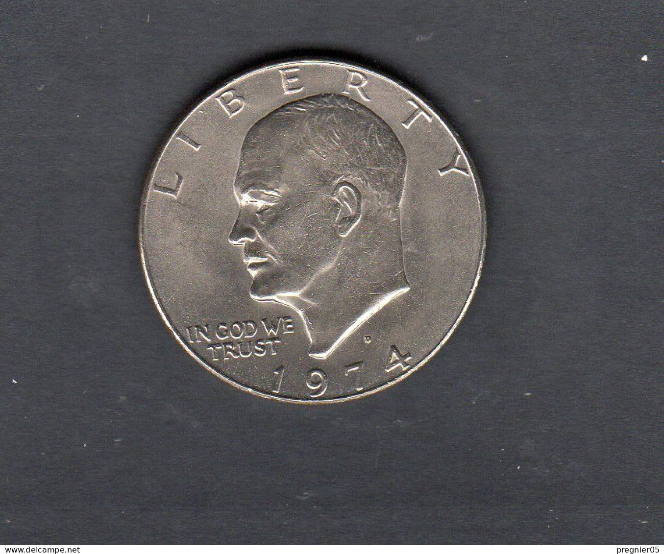 USA - Pièce 1 Dollar Eisenhower 1974D  SUP/XF KM.203 - 1971-1978: Eisenhower