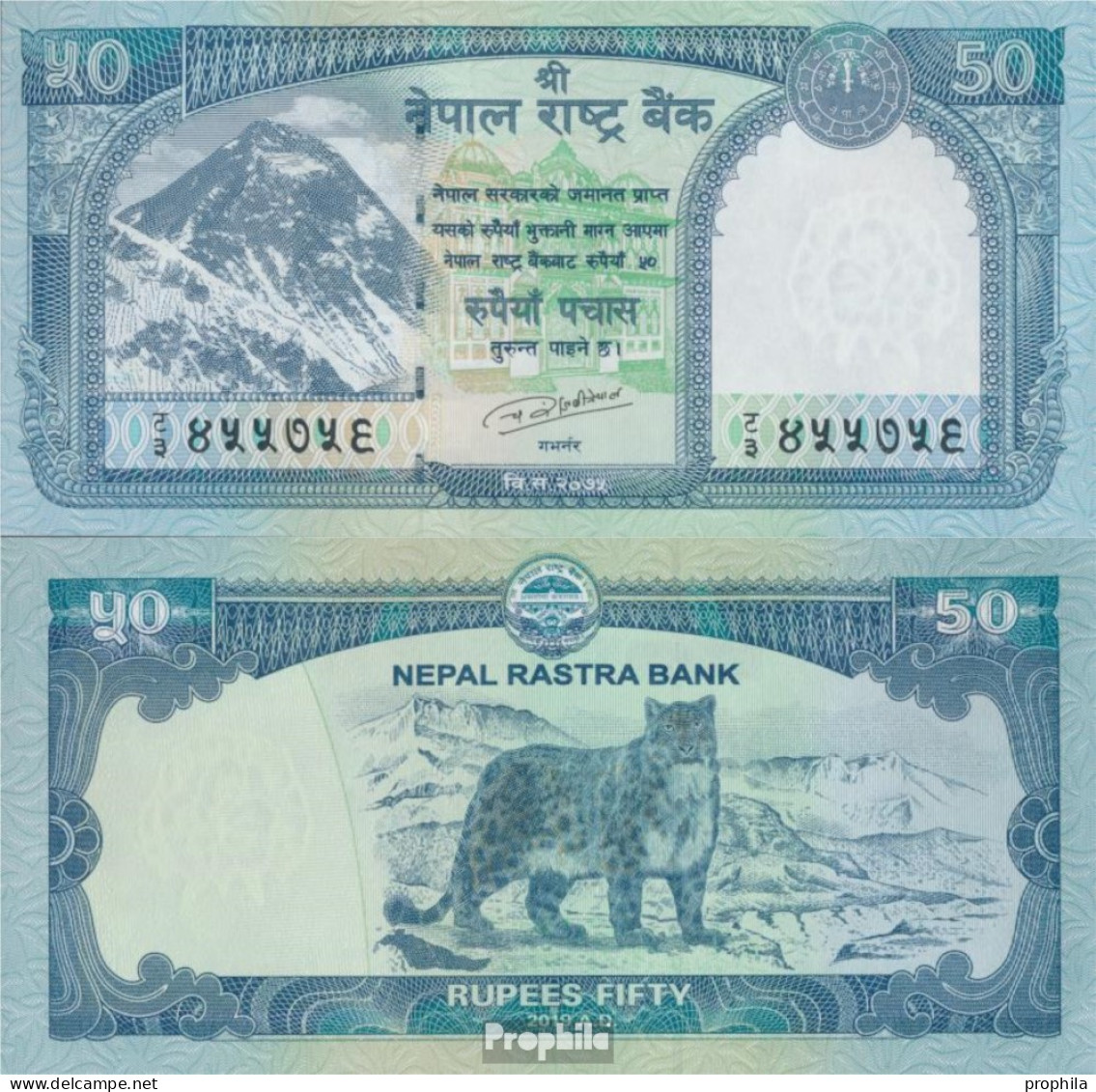 Nepal Pick-Nr: 79 (2019) Bankfrisch 2019 50 Rupees - Népal