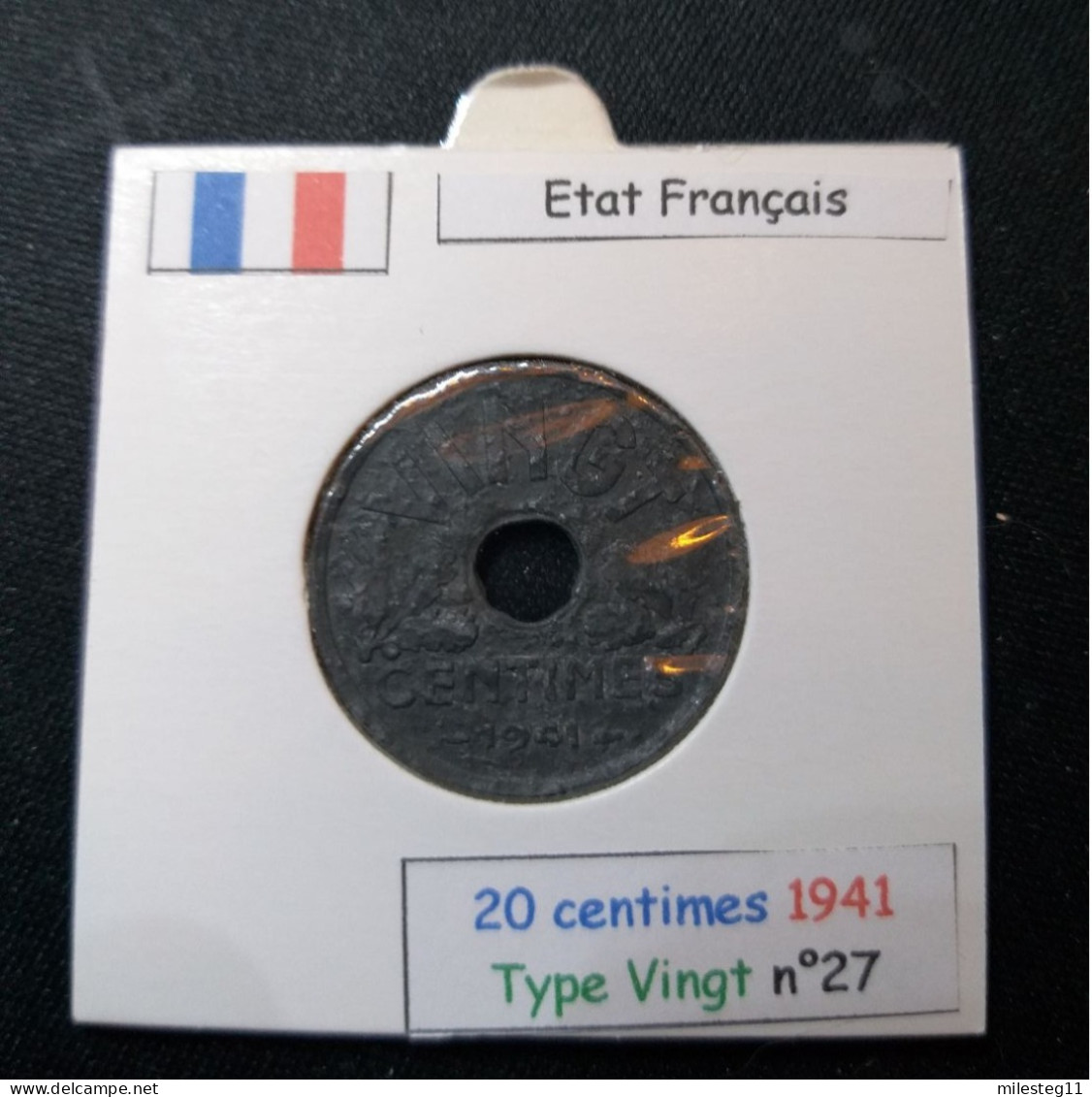 France 1941 20 Centimes Type Vingt (réf Gadoury N°320) - 20 Centimes