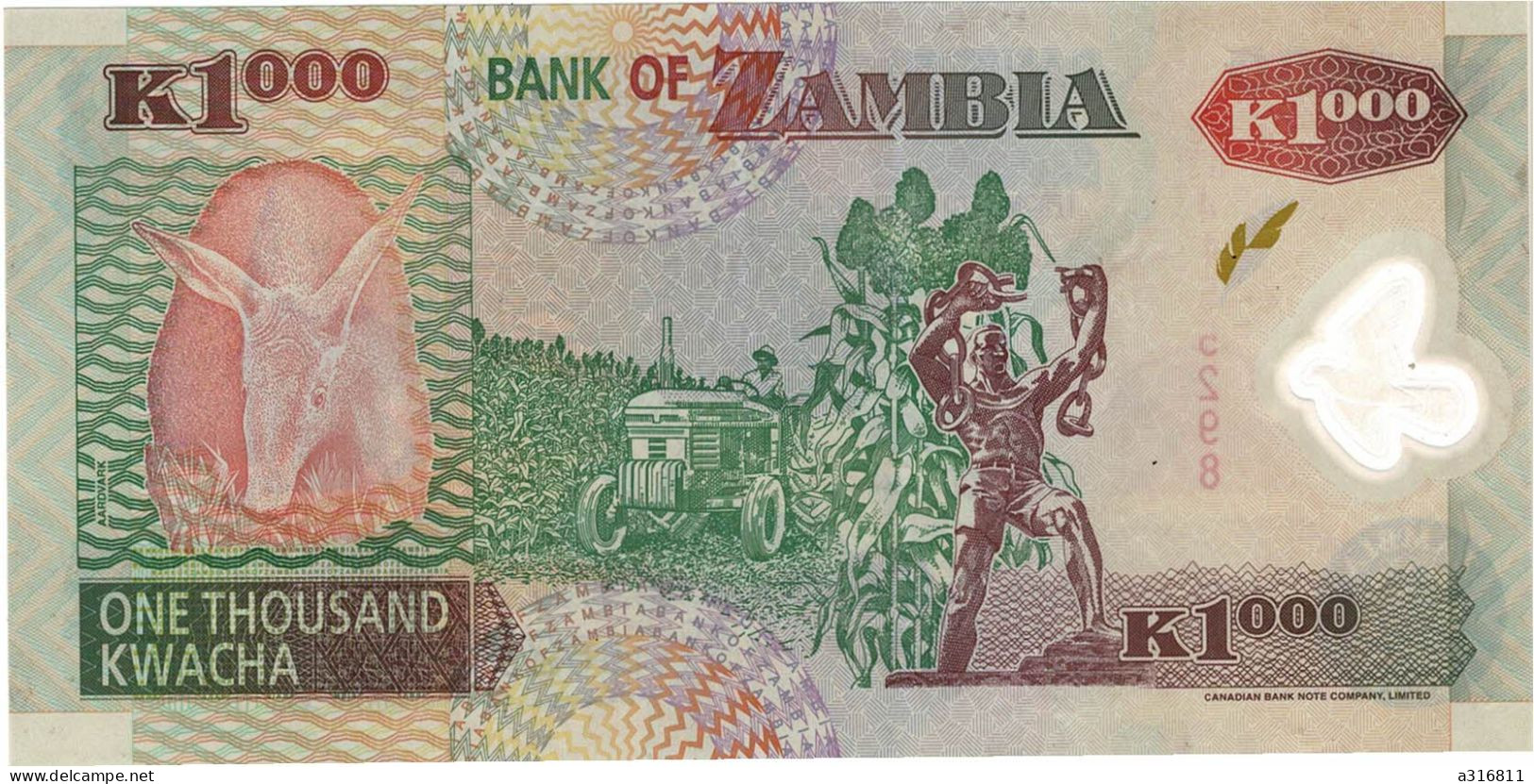 Billet K1000 - Sambia