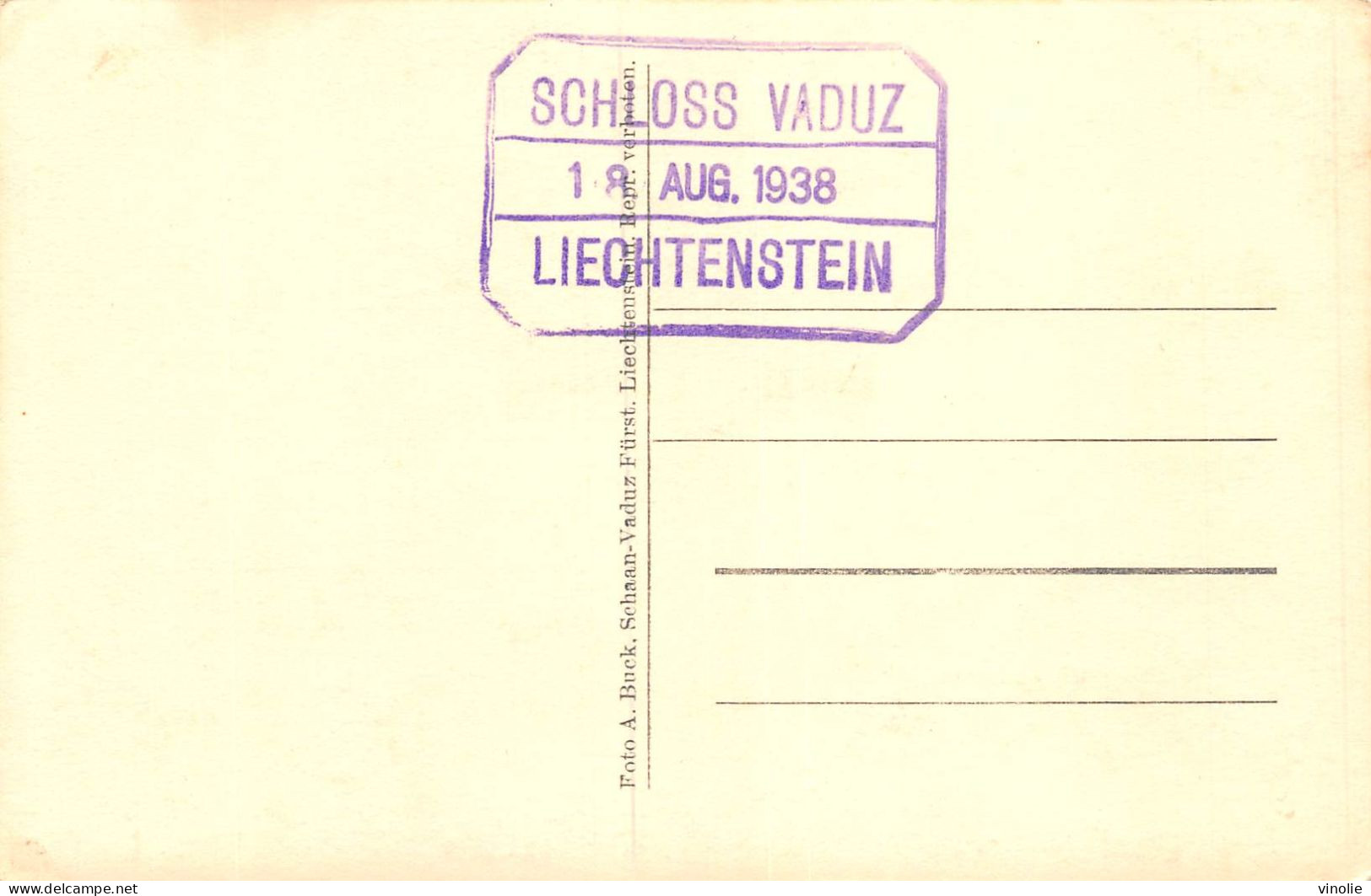 PIE-23-EM. 6266 :  LIECHTENSTEIN  SCHOLSS VADUZ - Liechtenstein