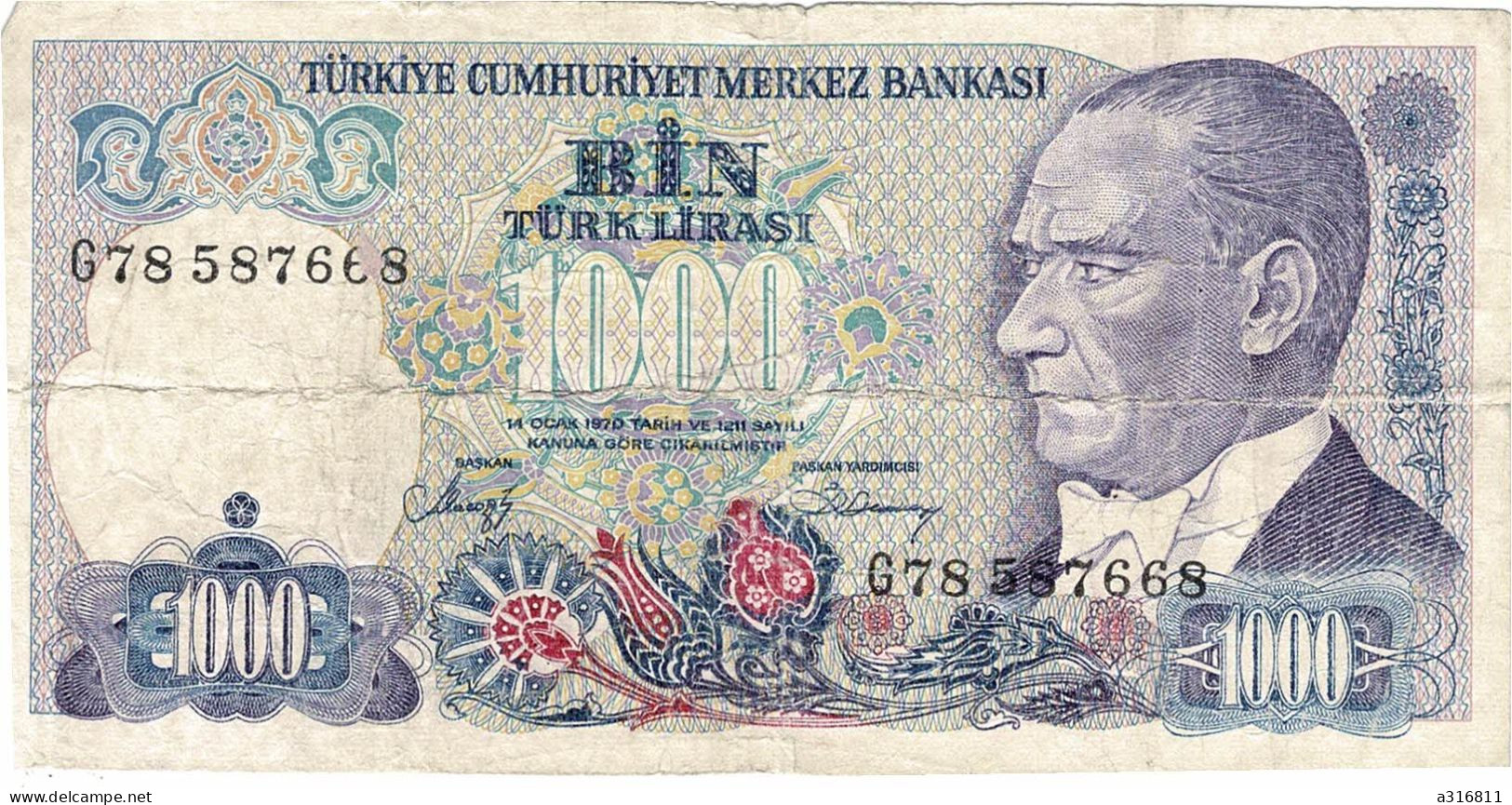 Billet Turkiye - Turquie