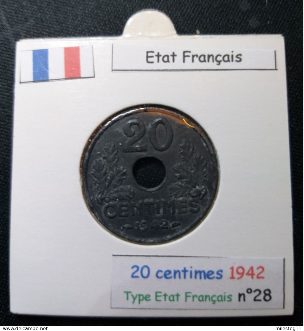 France 1942 20 Centimes Type Vingt (réf Gadoury N°321) - 20 Centimes