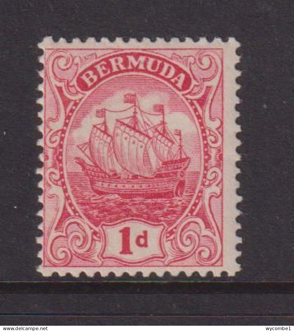 BERMUDA  - 1910-25  Colony Badge 1d Hinged Mint (a) - Bermuda