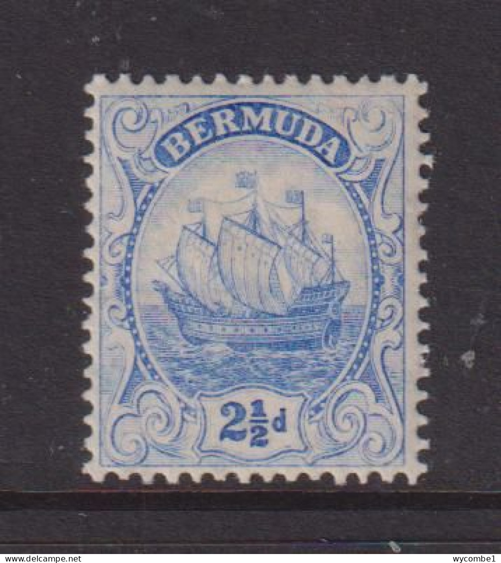 BERMUDA  - 1910-25  Colony Badge 21/2d Hinged Mint - Bermuda