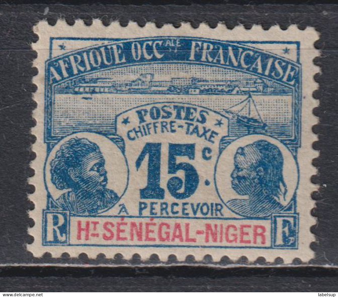 Timbre Taxe Neuf* Du Haut Sénégal Et Niger De 1906  N° T3 MH - Unused Stamps