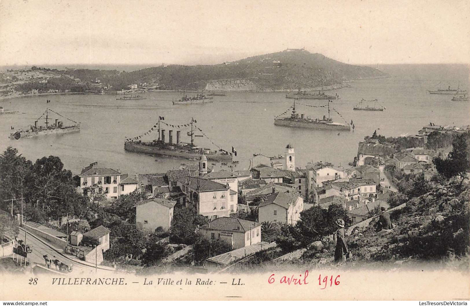 FRANCE - Villefranche - Vue Sur La Ville Et La Rade - LL - Carte Postale Ancienne - Villefranche-sur-Mer