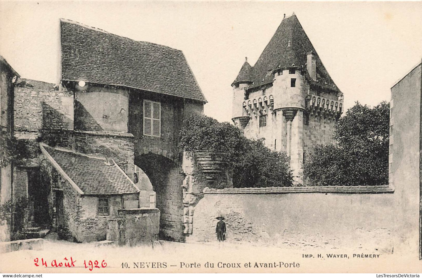 FRANCE - Nevers - Porte Du Croux Et Avant Porte - Carte Postale Ancienne - Nevers