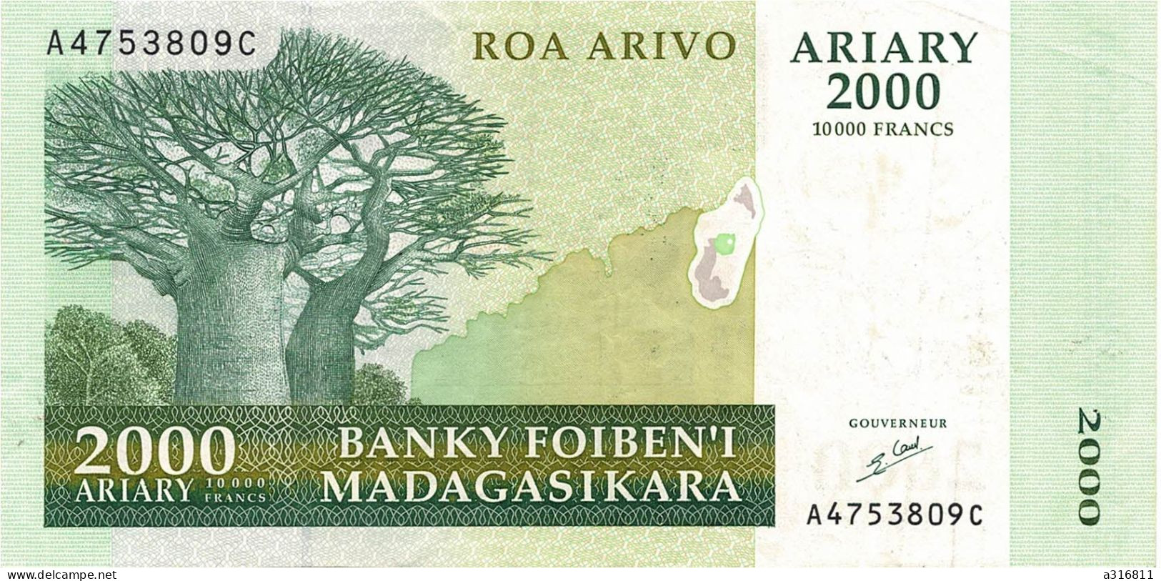 BILLET  2000 Ariary - Madagaskar