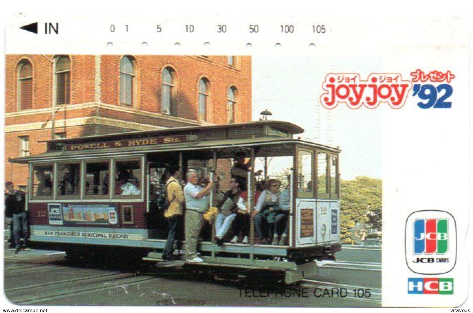 Bus Joy.joy 92 Car Tramway Auto Télécarte Japon Card (F 161) - Cars