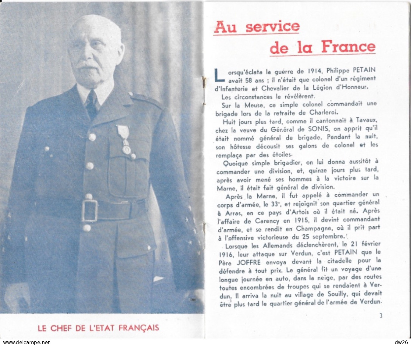 Histoire De La Guerre - Livret De Propagande: Pétain, Brochure De 22 Pages: Aux Enfants De France 1940 - Guerre 1939-45