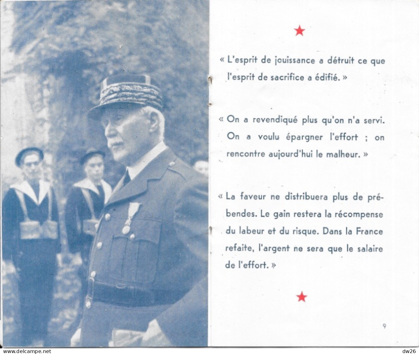 Histoire De La Guerre - Livret De Propagande: Pétain, Brochure De 22 Pages: Aux Enfants De France 1940 - Guerre 1939-45