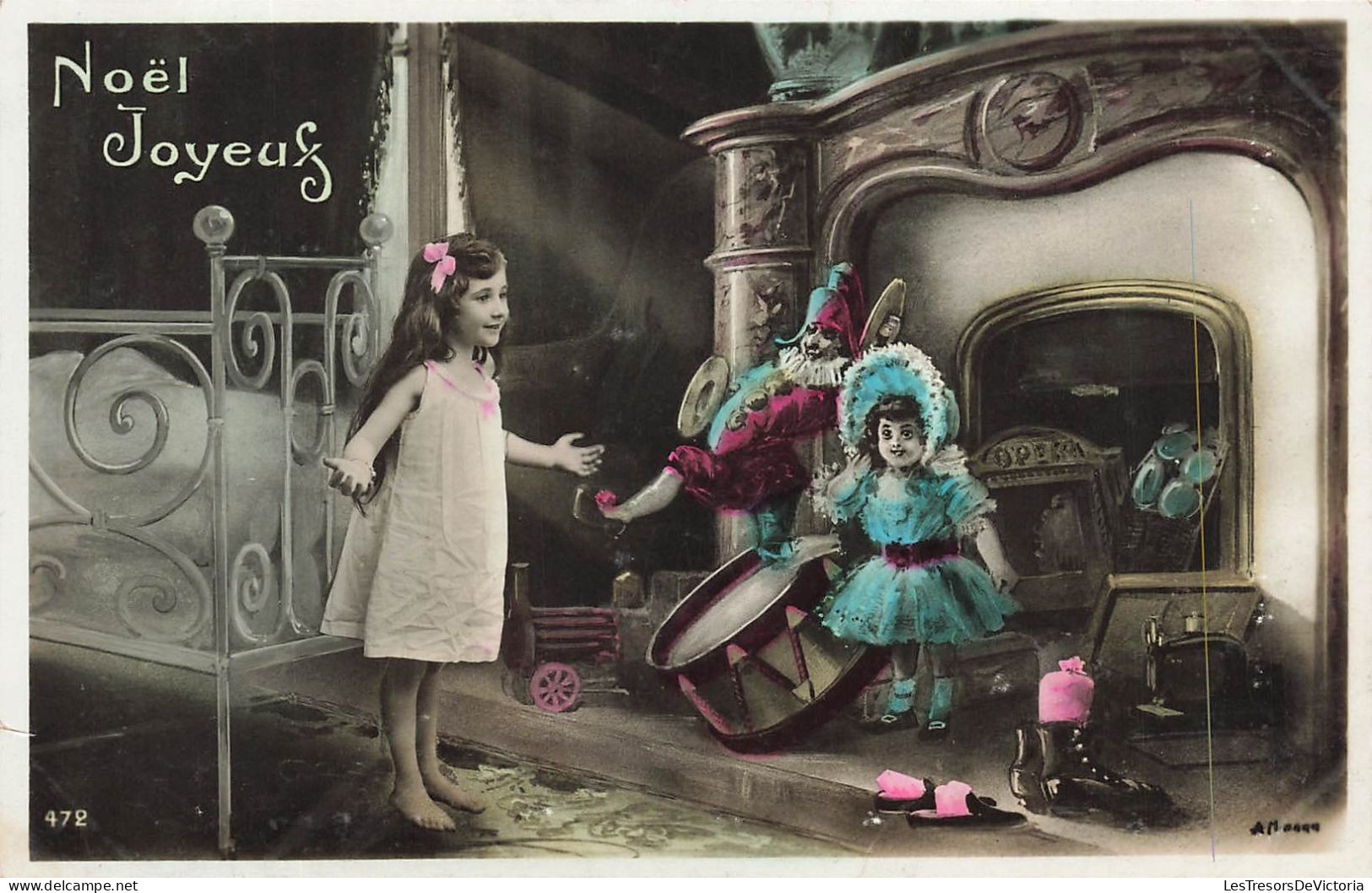 FÊTES ET VOEUX - Noël - Un Enfant Heureux En Voyant Ces Cadeaux - Colorisé - Carte Postale Ancienne - Autres & Non Classés