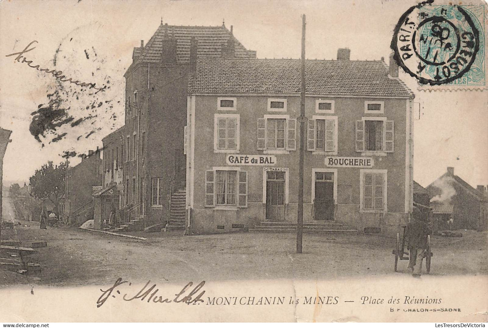 FRANCE - Montchanin Les Mines - La Place Des Réunions - Carte Postale Ancienne - Sonstige & Ohne Zuordnung