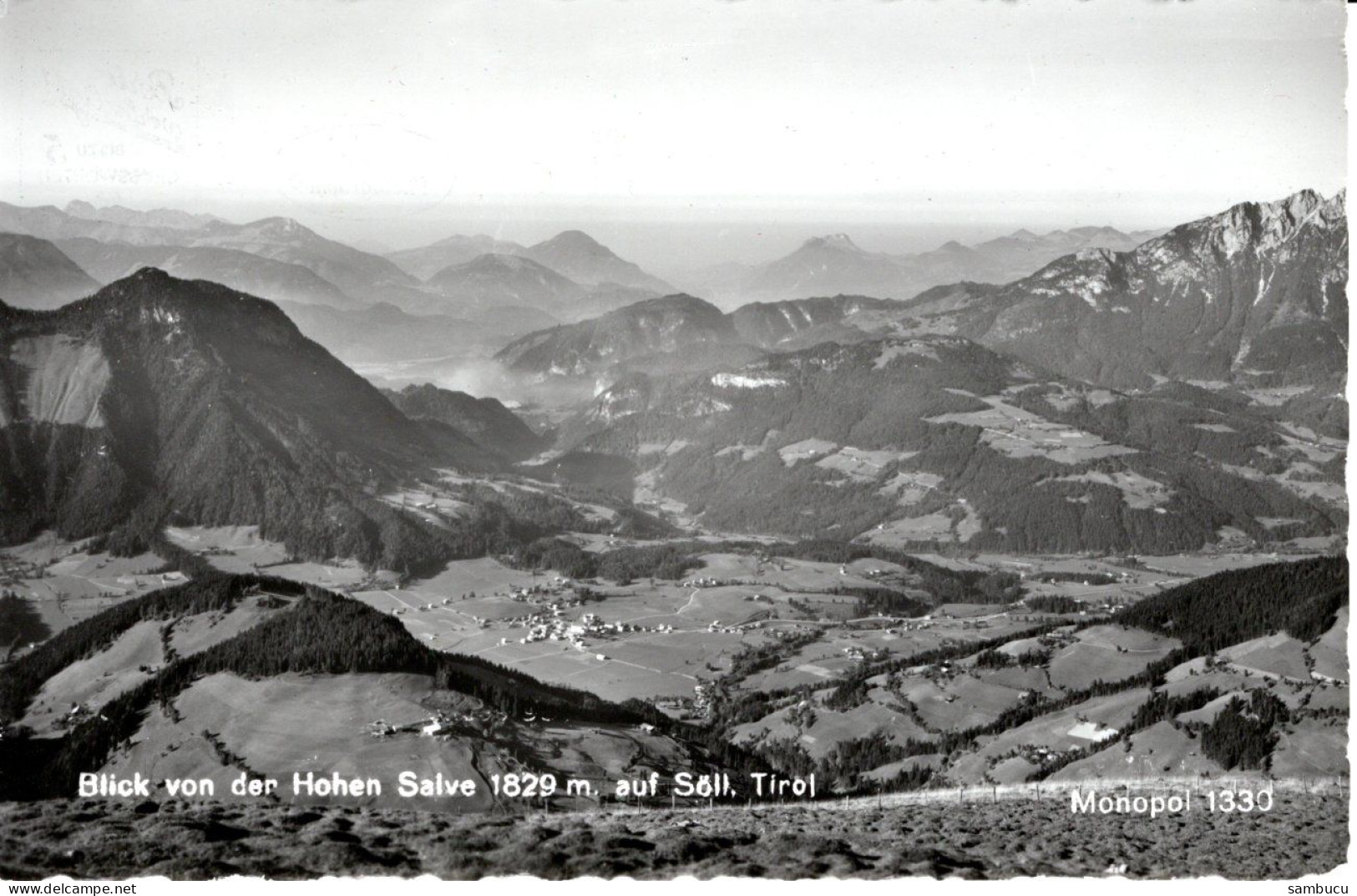 AK Blick Von Der Hohen Salve Auf Söll Ca 1970 - Brixen Im Thale