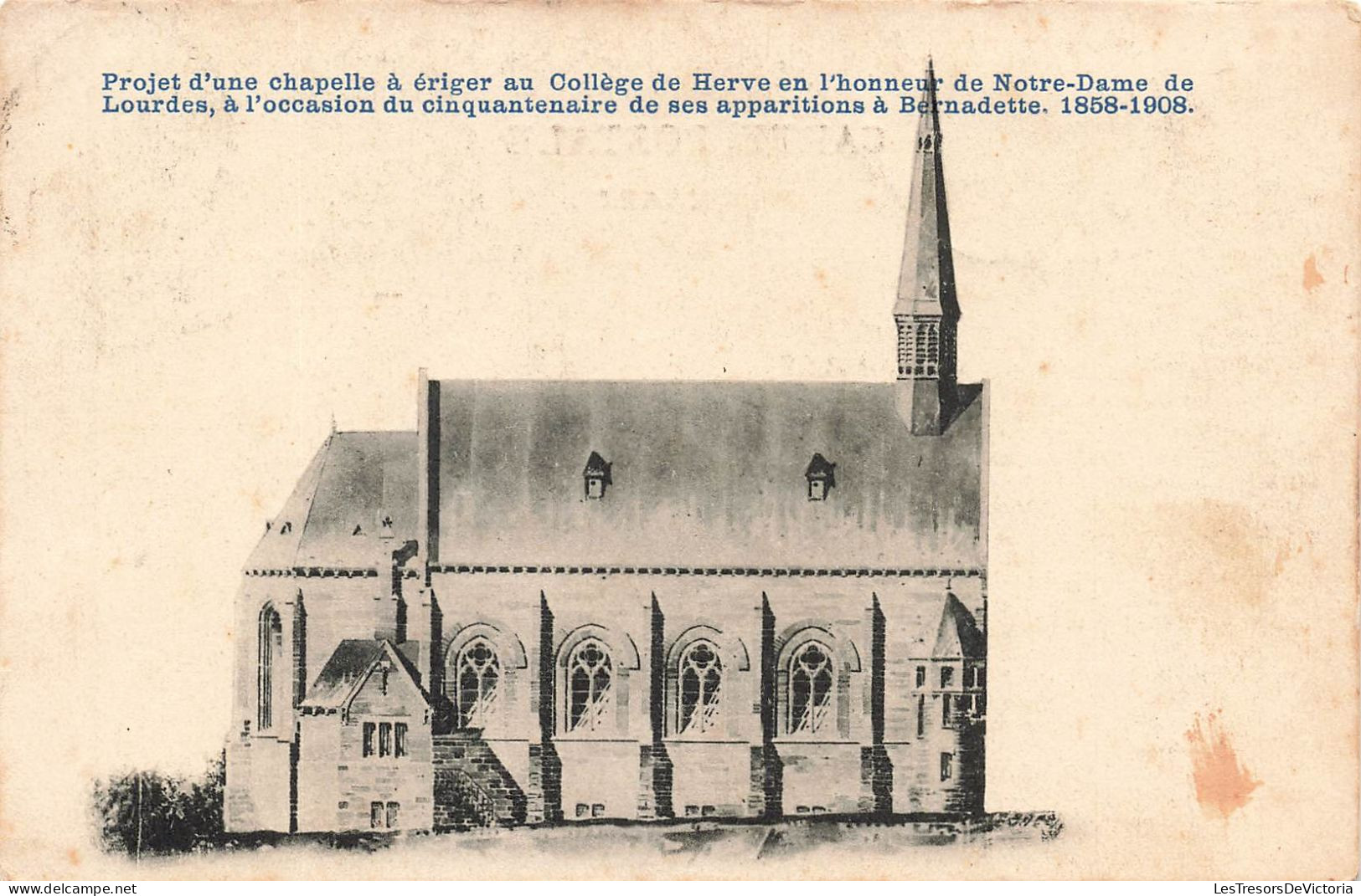 BÂTIMENTS & ARCHITECTURE - Collège De Herve - Inauguration De La Chapelle - Carte Postale Ancienne - Sonstige & Ohne Zuordnung