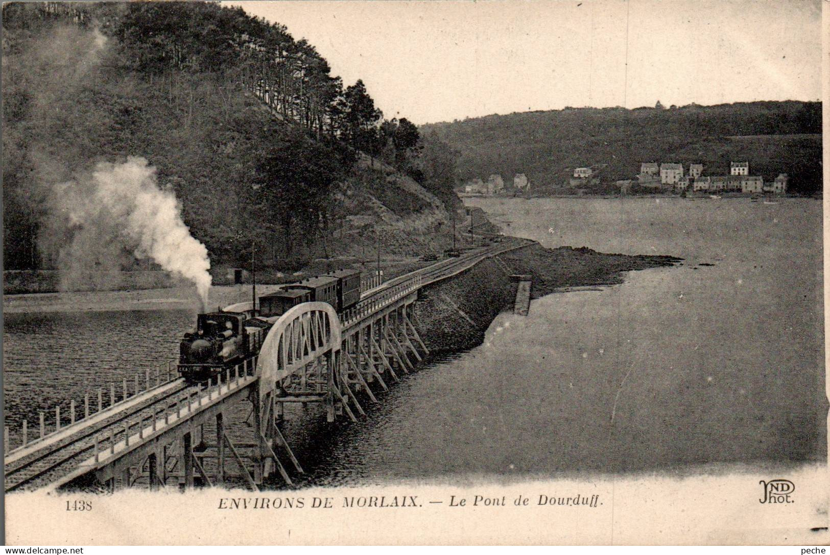 N°119823 -cpa Le Pont De Dourduff- Près Morlaix- - Kunstbauten