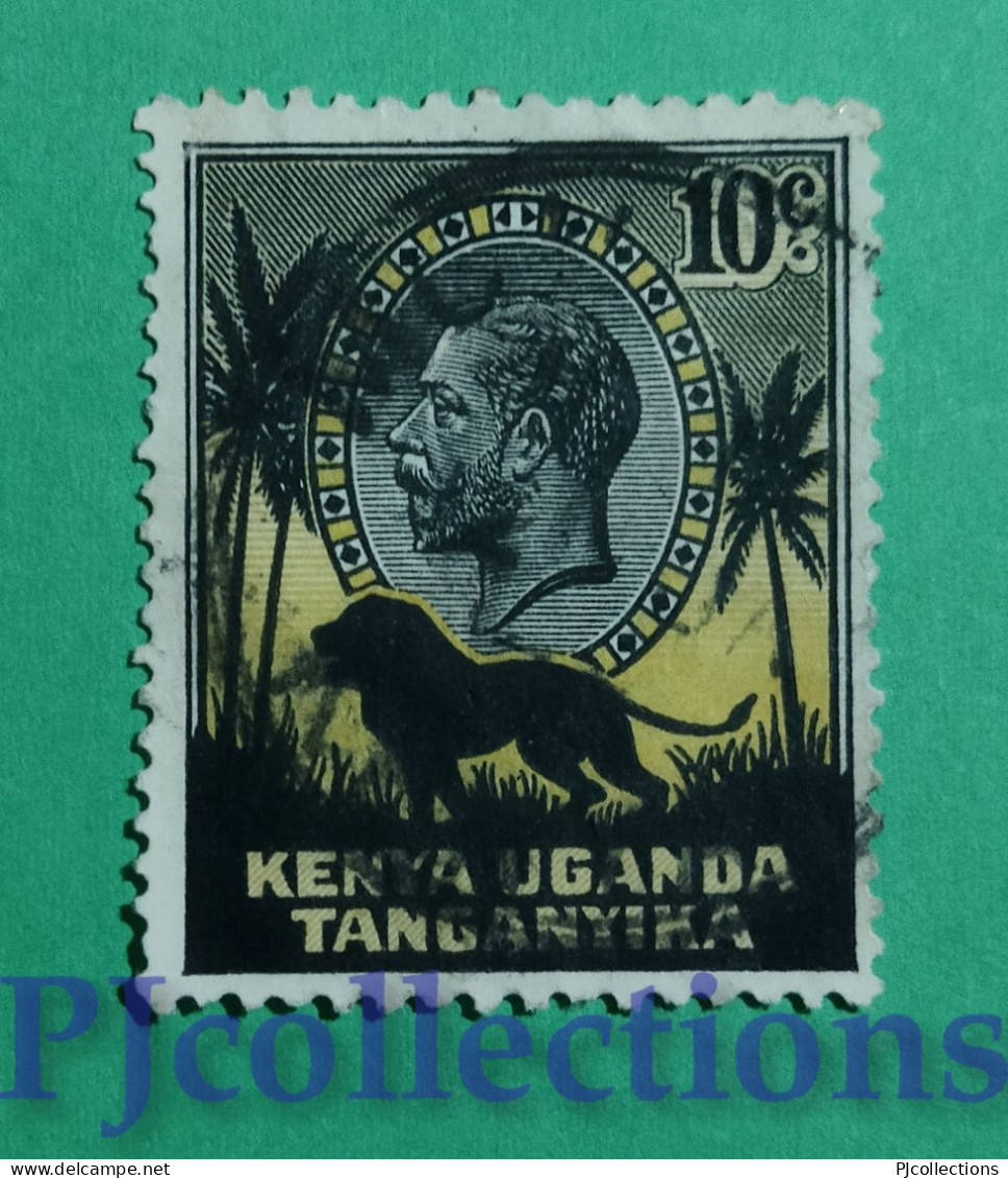 S816- KENYA UGANDA TANGANYIKA 1935 KING GEORGE V 10c USATO - USED - Kenya, Uganda & Tanganyika