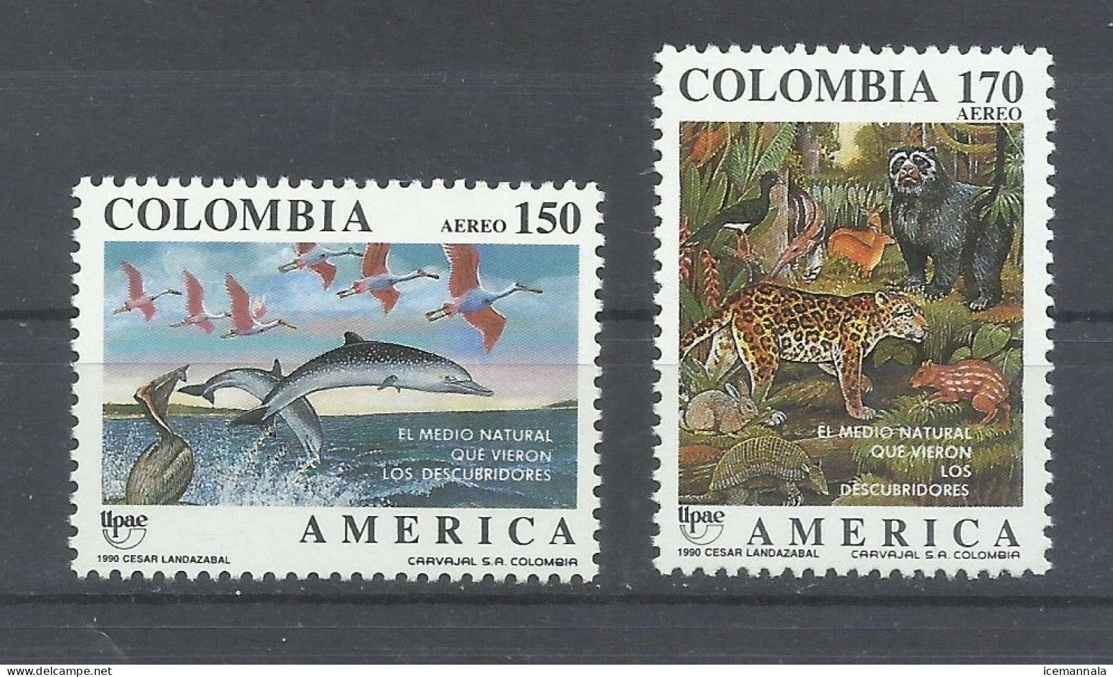 COLOMBIA   YVERT  823/24    MNH  ** - Colombie